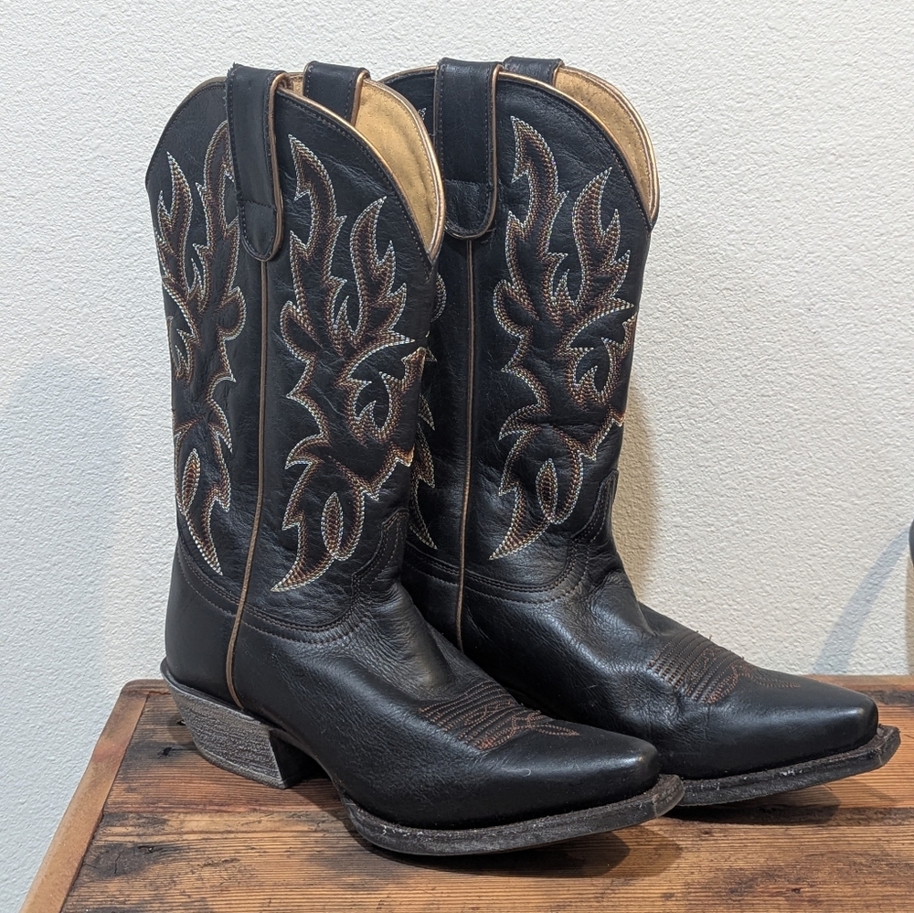 Black Western Cowboy Boots